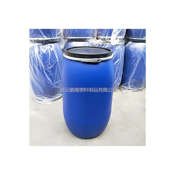 200升塑料桶200L法兰桶200公斤铁箍塑料桶化工桶胶桶