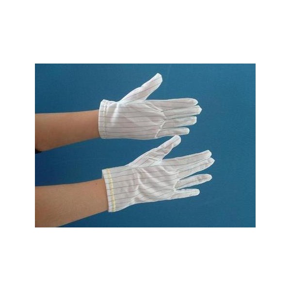 坤宇10-PL233 白色针织涤纶浸白色PU劳保工作防静电手套