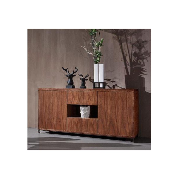北欧风格意式轻奢极简多功能实木斗柜储物柜小户型客厅家具组合