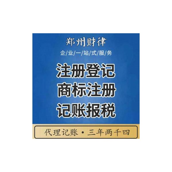 郑州公司代理记账 财务公司 资深会计