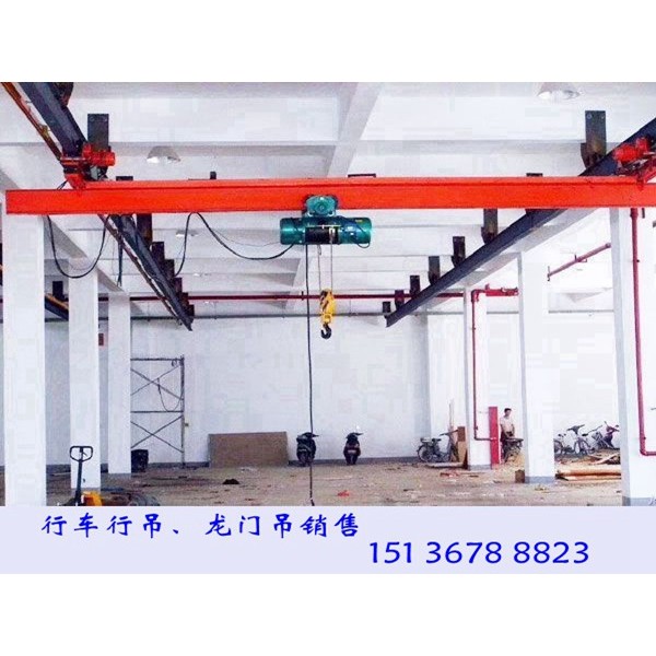 广东深圳10吨单梁行吊厂家提供方案及报价