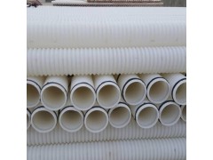 厂家直销HDPE材质穿线管 纯白色波纹管