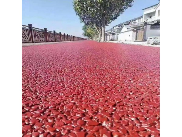 混凝土路面彩色漆 彩地景观沥青路面改色 水泥路面彩色漆 济南黑沥青改色