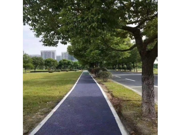 防滑路面材料 彩地景观彩色防滑路面胶 彩色陶瓷颗粒防滑路面 薄涂防滑路面